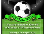 Football Party Invitation Template Uk Football Party Invitations