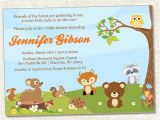 Forest Friends Baby Shower Invitations forest Friends Baby Shower Invitation Woodland Friends
