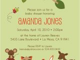 Forest Friends Baby Shower Invitations forest Friends Ii Custom Baby Shower Invitation Boy