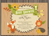 Forest Friends Baby Shower Invitations Woodland Baby Shower Invitation Fall forest Friends