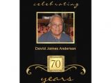 Formal 70th Birthday Invitation Wording 70th Birthday Party Invitations Men S formal