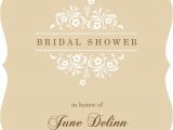 Formal Bridal Shower Invitations Bridal Shower Invitation Brown and White formal Flowers