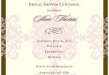 Formal Bridal Shower Invitations formal Pattern Pink Bridal Shower Invitations