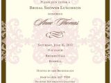 Formal Bridal Shower Invitations formal Pattern Pink Bridal Shower Invitations