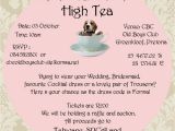 Formal Tea Party Invitation formal High Tea Fundraiser Beagles Co Za
