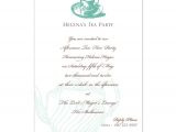 Formal Tea Party Invitation formal Tea Party Invitation Wording