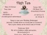 Formal Tea Party Invitation Wording formal High Tea Fundraiser Beagles Co Za