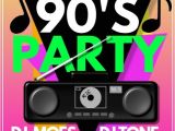 Free 90s Party Invitation Template 90s Party Template