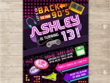 Free 90s Party Invitation Template Back to the 90 39 S Invitation Nineties Party Invite