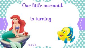 Free Ariel Birthday Invitations Printable Updated Free Printable Ariel the Little Mermaid