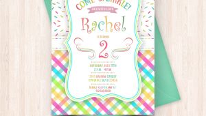 Free Birthday Invitation Cards to Print at Home Printable Sprinkle Birthday Invitations Free Thank You