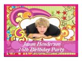 Free Birthday Invitations for 16 Year Old Boy Free Printable 16 Year Old Birthday Invitation Template