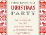 Free Christmas Party Invitation Template Sweaters Pattern Christmas Invitation Template Free