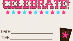 Free Cowgirl Birthday Invitation Templates 8 Best Images Of Printable Western Birthday Invitations