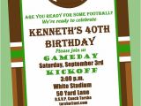 Free Football Party Invitations Football Birthday Party Invitation Printable or Printed with
