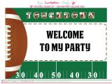 Free Football Party Invitations Free Football Party Printables From by Invitation Only Diy