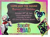 Free Harley Quinn Birthday Invitations 36 Best Images About Suicide Squad On Pinterest