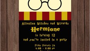 Free Harry Potter Birthday Invitation Template Harry Potter Birthday Invitation Gryffindor Digital File