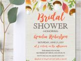 Free Instant Download Bridal Shower Invitations Editable Bridal Shower Invitation Autumn Fall Leaves Pdf