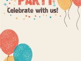 Free Invitation Ecards for Birthday Party Free Printable Celebrate with Us Invitation Great Site