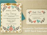Free Online Bridal Shower Invitations with Rsvp Diy Tutorial Free Printable Invitation and Rsvp Card
