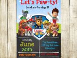 Free Paw Patrol Birthday Invitations with Photo Paw Patrol Birthday Paw Patrol Invitation by Needmoredesigns