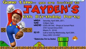 Free Personalized Super Mario Birthday Invitations Super Mario Birthday Invitations – Bagvania Free Printable