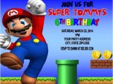 Free Personalized Super Mario Birthday Invitations Super Mario Birthday Party Invitations Personalized Custom