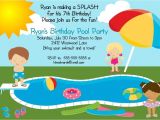 Free Pool Party Invitation Ideas Free Printable Pool Party Invites for Kids