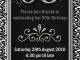 Free Printable 50th Birthday Invitations Impressive 50th Birthday Party Invitation Template