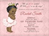 Free Printable African American Baby Shower Invitations African American Girl Baby Shower by Cuddlebuginvitations