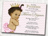 Free Printable African American Baby Shower Invitations Chevron Princess Baby Shower Invitation for Girl Pink and