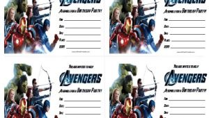 Free Printable Avengers Birthday Party Invitations Avengers Birthday Invitations Free Printable