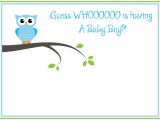 Free Printable Baby Shower Invitations for A Boy Free Printable Owl Baby Shower Invitations