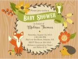 Free Printable Baby Shower Invitations Woodland Animals Party Pop S Vendor Listing