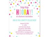 Free Printable Birthday Invitations for Tweens Confetti Birthday Invitation Confetti Party Invitation