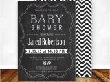 Free Printable Black and White Baby Shower Invitations Baby Shower Invitation Chalkboard Printable Black & White