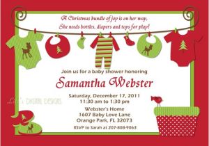 Free Printable Christmas Baby Shower Invitations Items Similar to Christmas Baby Shower Invitations Baby