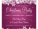 Free Printable Elegant Christmas Party Invitations Elegant Christmas Party Snowflakes 2 Pink 5 25" Square