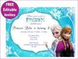 Free Printable Frozen Birthday Invitations 9 Best Of Frozen Birthday Invitations Editable