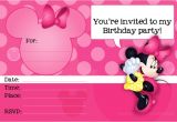 Free Printable Minnie Mouse First Birthday Invitations Minnie Mouse Printable Party Invitation Template