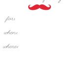 Free Printable Mustache Birthday Invitations 7 Best Of Mustache Party Invitations Printable Free