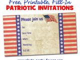 Free Printable Patriotic Birthday Invitations Free Printable Patriotic Invitations Planning A 4th Of