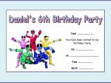 Free Printable Power Ranger Birthday Invitations Power Rangers Party Invitations Cimvitation