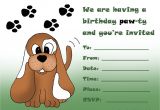 Free Printable Puppy Birthday Invitations Kids Birthday Party Invitations Free Printable 1st