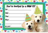 Free Printable Puppy Birthday Invitations Puppy Party Invitations theruntime Com