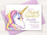 Free Printable Rainbow Unicorn Birthday Invitations Best 25 Unicorn Birthday Invitations Ideas On Pinterest