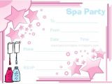 Free Printable Spa Party Invitations Templates Spa Party Invitations Free Printable Kids Birthday