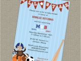 Free Printable Sports themed Baby Shower Invitations Sports themed Baby Shower Invitation All Star Invite Mvb