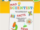 Free Science Birthday Party Invitation Templates Mad Scientist Birthday Party Printable Invitations Mad